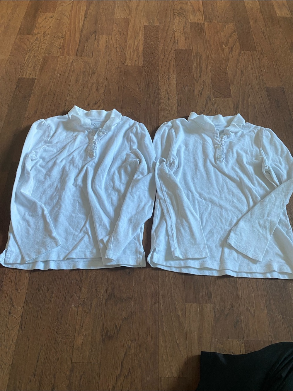 Place White Twin Pack Long Sleeve Henley Tops